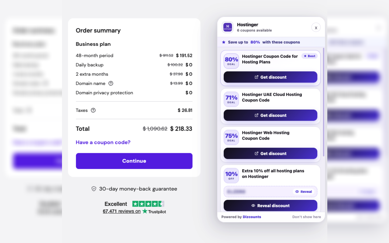 Dizcounts Chrome extension preview